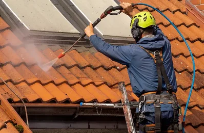 Démoussage et hydrofuge de toiture à Sotta